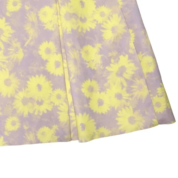 ASOS One Shoulder Puff Sleeve Cut Out Floral Midi Dress - Picture 13 of 16